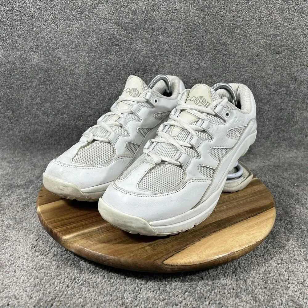 Z-Coil Freedom Classic Mens Sz 10 White Coil Spring Heel Therapeutic Shoes Used